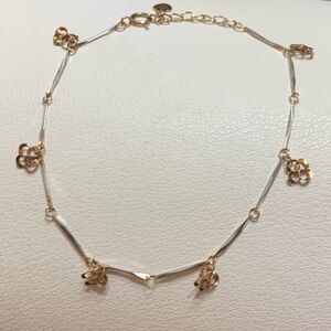 14K Japan White Gold & Rose Gold Bracelet